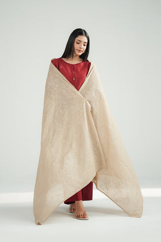 1 Piece Lawn Embroidered Shawl (CH0061)
