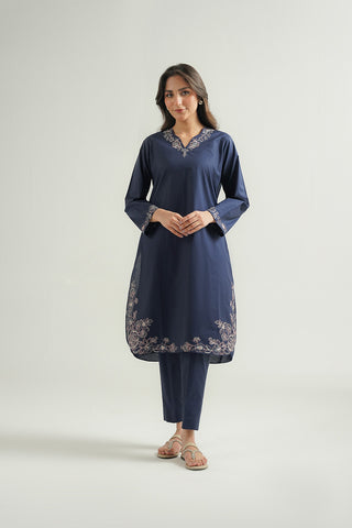 2 Piece Cambric Embroidered Suit (CP0479)