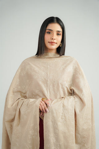 1 Piece Lawn Embroidered Shawl (CH0061)