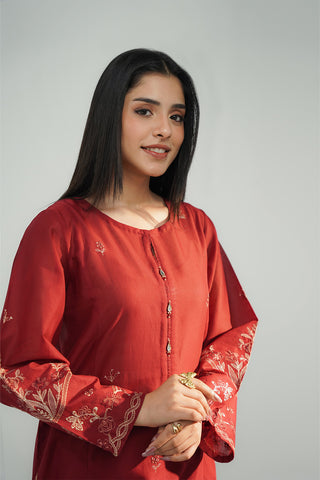 2 Piece Lawn Embroidered Suit (CS0489)