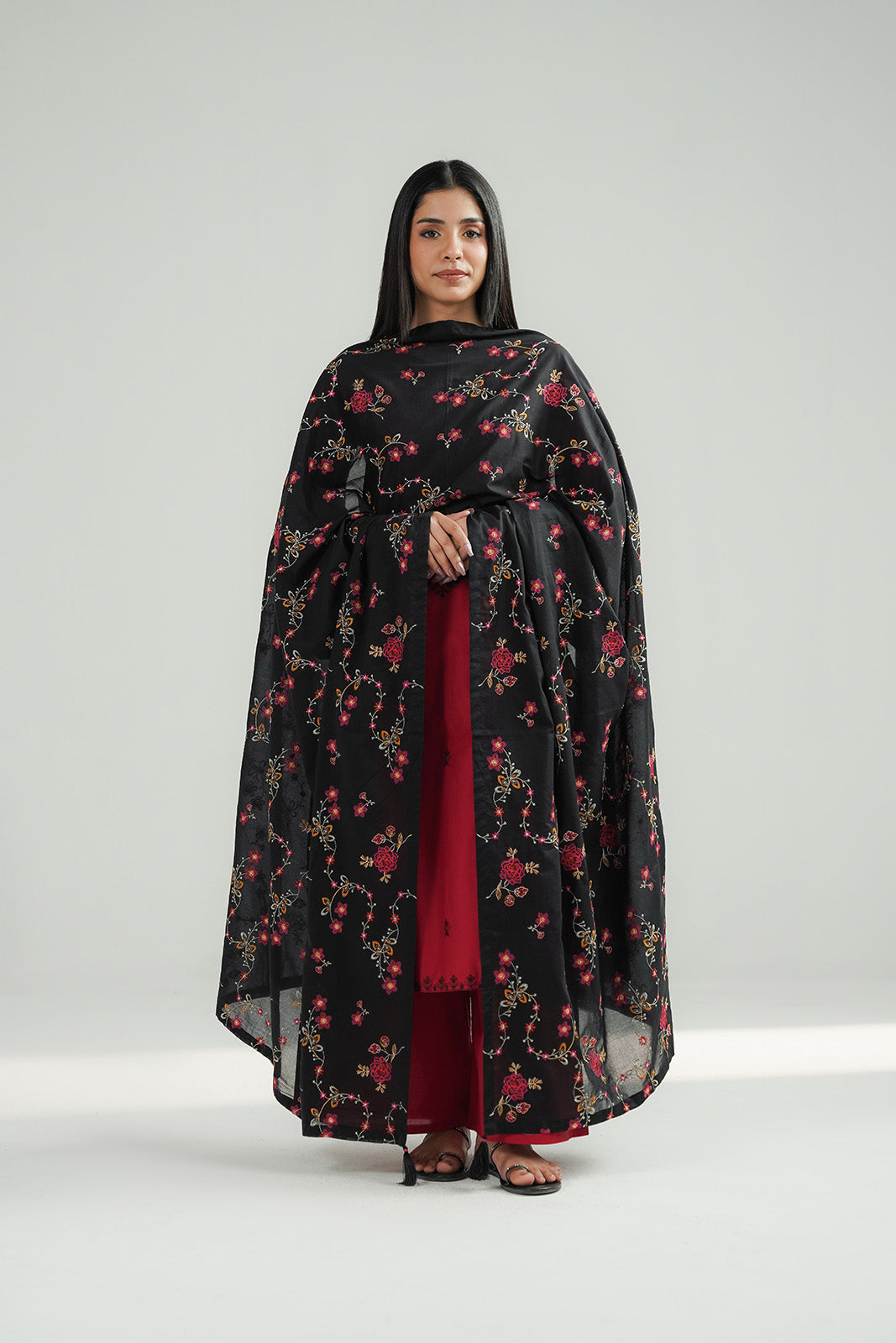 1 Piece Lawn Embroidered Shawl (CH0065)