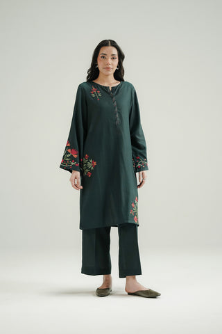 2 Piece Lawn Karandi Embroidered Suit (CP0571)