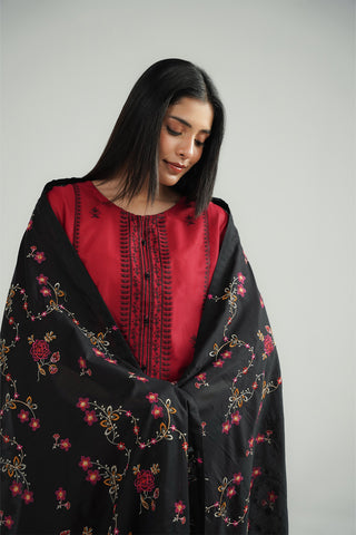 1 Piece Lawn Embroidered Shawl (CH0065)