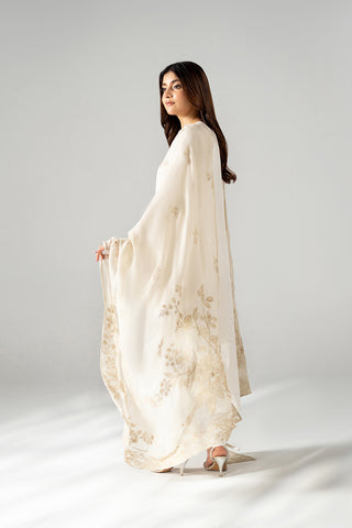 1 Piece Khaddi Net Embroidered Shawl (FH0030)