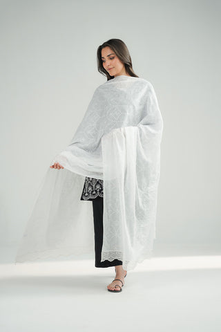 1 Piece Lawn Embroidered Shawl (CH0062)