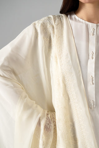 1 Piece Chiffon Embroidered Dupatta (FD0131)
