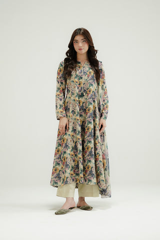 3 Piece Printed Lawn Karandi Printed Suit (CP0578)