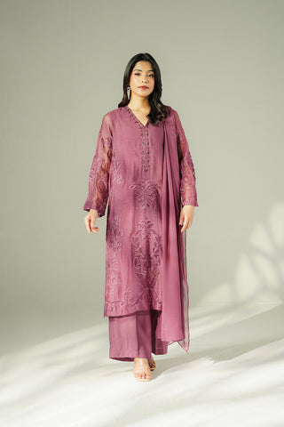 3 Piece Khadi Net Embroidered (FL0210)