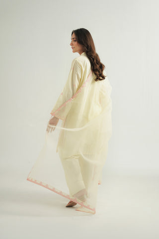 3 Piece Cotton Rip Stop Embroidered Suit (CP0464)