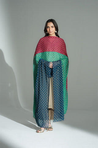 1 Piece Chiffon Embroidered Dupatta (FD0103)