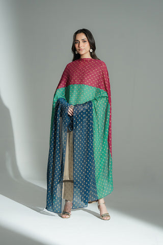 1 Piece Chiffon Embroidered Dupatta (FD0103)