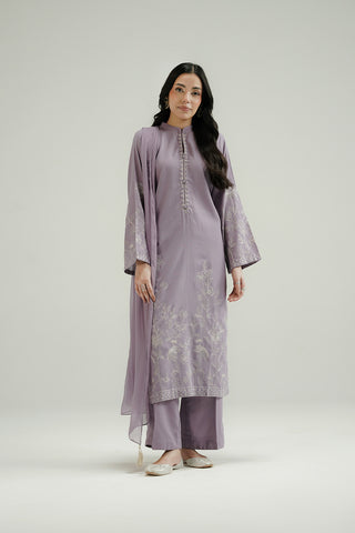3 Piece Lawn Karandi Embroidered Suit (CP0569)