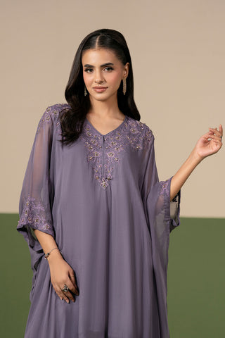 2 Piece Chiffon Embroidered Suit (FS0208)