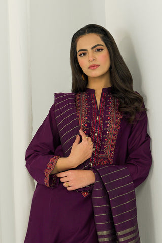3 Piece Lawn Embroidered Suit (CS0231)