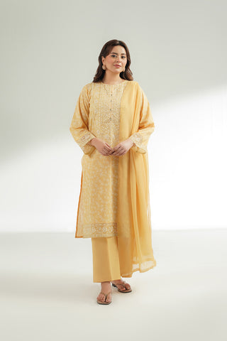 3 Piece Printed Lawn Embroidered Suit (CS0573)
