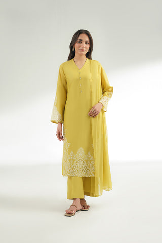 3 Piece Lawn Embroidered Suit (CS0567)