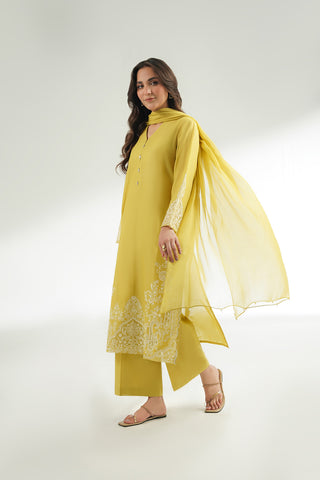 3 Piece Lawn Embroidered Suit (CS0567)