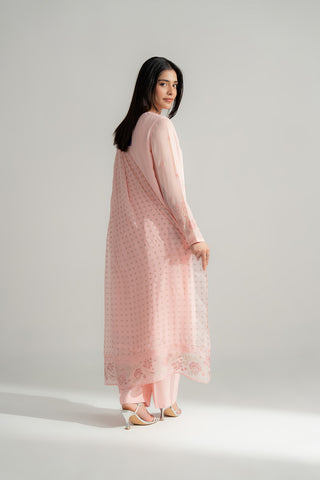 3 Piece Chiffon Embroidered Suit (FL0166)