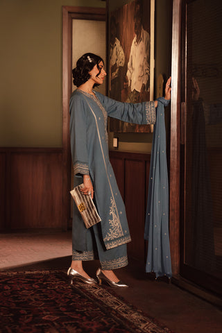 3 Piece Lawn Karandi Embroidered (CS0273)