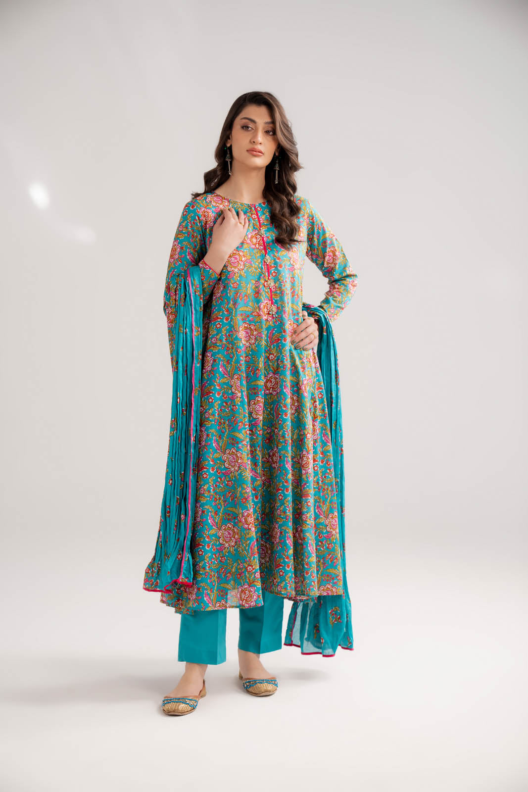 3 Piece Printed Lawn Printed Suit (CP0433)