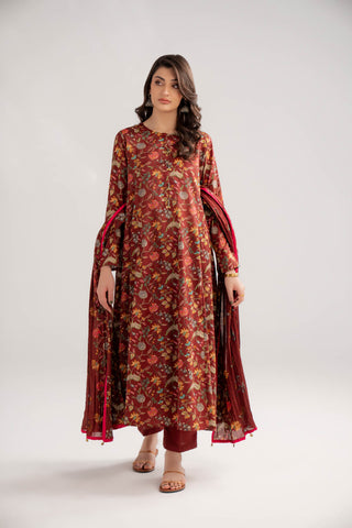 3 Piece Printed Lawn Printed Suit (CP0434)