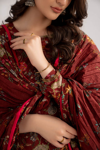 3 Piece Printed Lawn Printed Suit (CP0434)