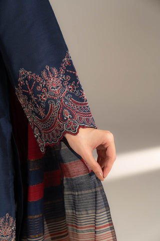 3 Piece Cotton Silk Embroidered Suit (CS0503)