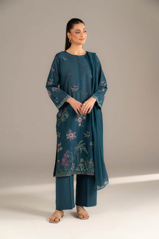 3 Piece Lawn Embroidered Suit (CS0505)