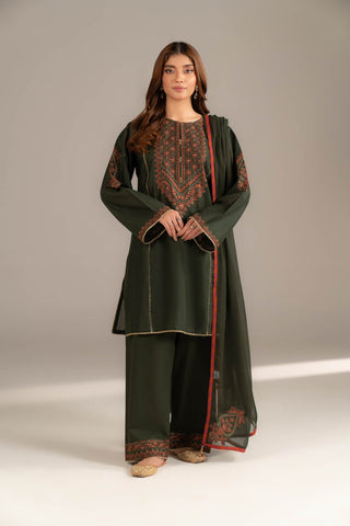 3 Piece Lawn Embroidered Suit (CS0490)