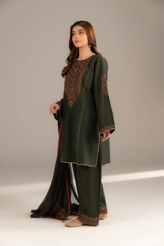 3 Piece Lawn Embroidered Suit (CS0490)