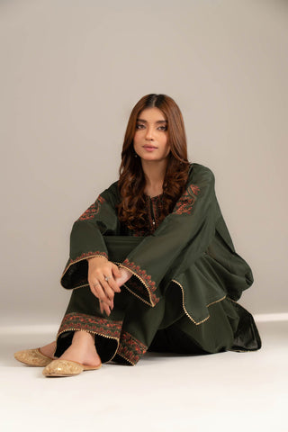 3 Piece Lawn Embroidered Suit (CS0490)