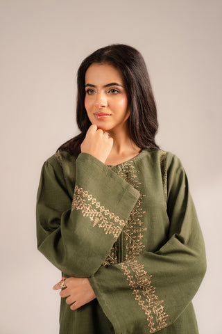 2 Piece Slub Khaddar Embroidered Suit (CP0288)