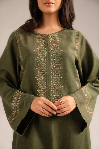 2 Piece Slub Khaddar Embroidered Suit (CP0288)