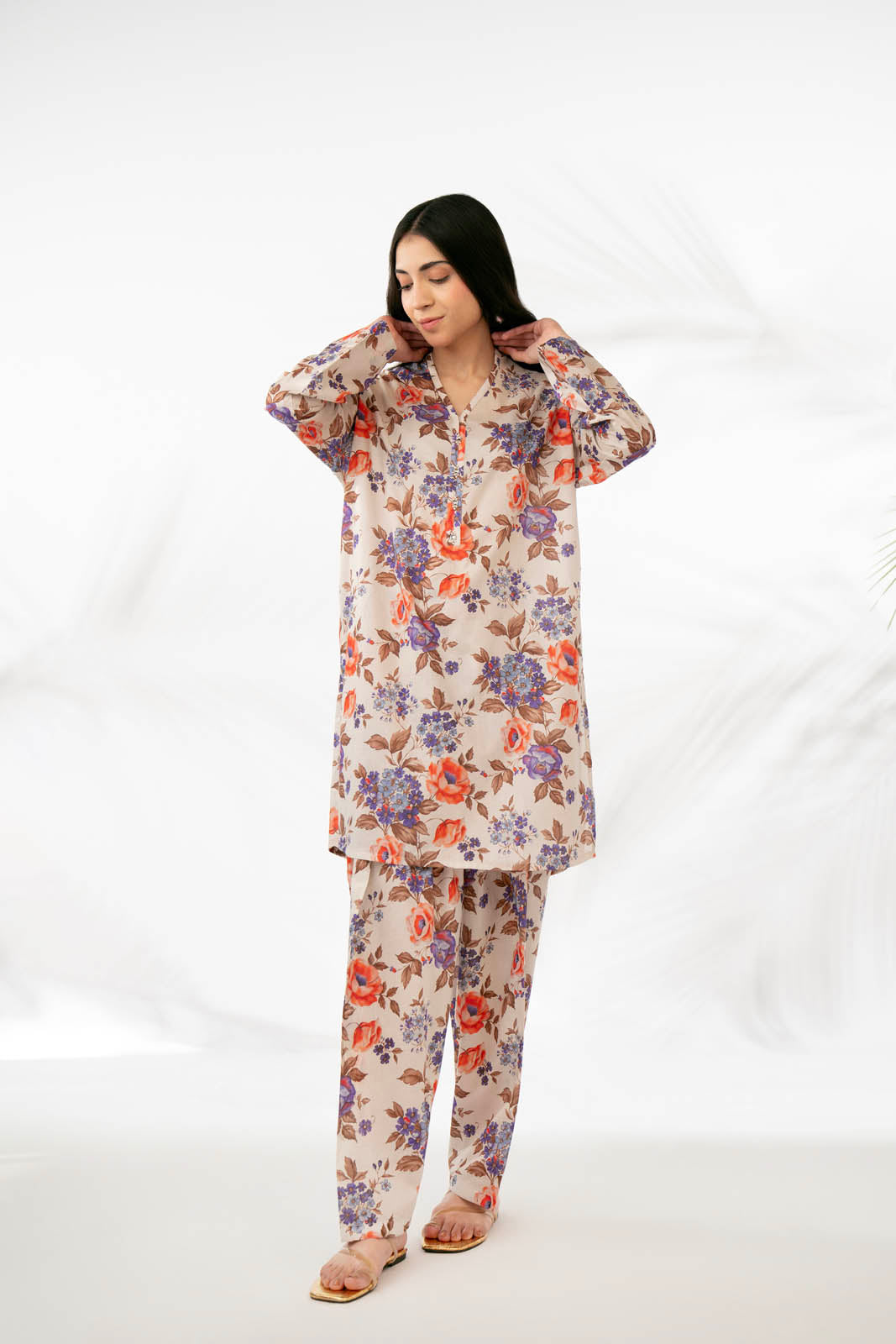 2 Piece Printed Lawn Suit (PD1353)