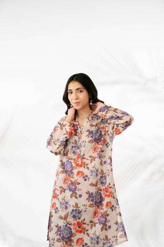 2 Piece Printed Lawn Suit (PD1353)
