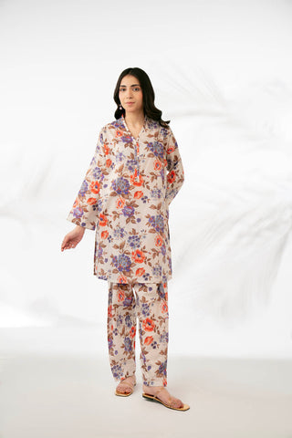 2 Piece Printed Lawn Suit (PD1353)