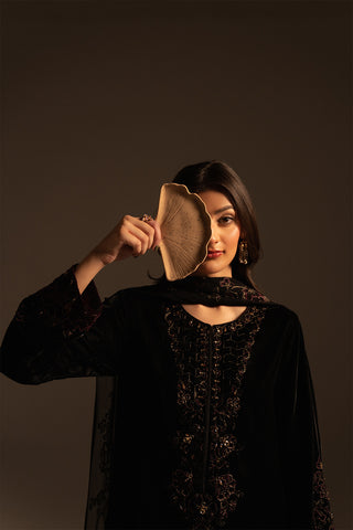 3 Piece Chiffon Embroidered Suit (FL0085)