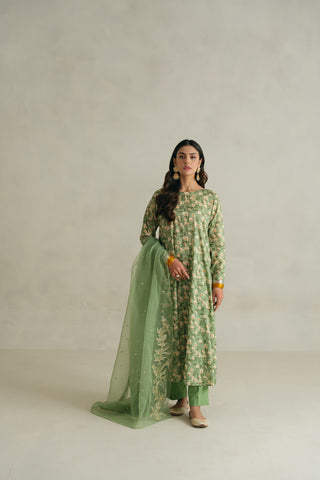 3 Piece Lawn Printed Unstitched Suit (UC0064)