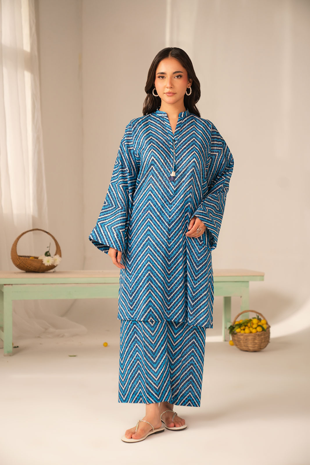 2 Piece Printed Lawn Printed Unstitched Suit (UC0103)