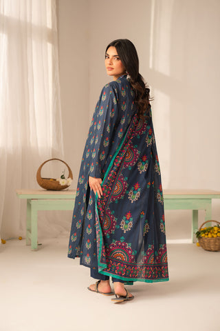 3 Piece Printed Lawn Printed Unstitched Suit (UC0120)