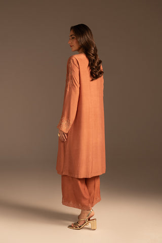 2 Piece Raw Silk Embroidered (FS0108)