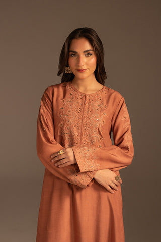 2 Piece Raw Silk Embroidered (FS0108)