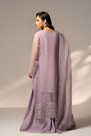 3 Piece Organza Embroidered Suit (FL0125)