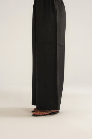 1 Piece Raw Silk Solid Wide Leg Bottoms (FA0011)