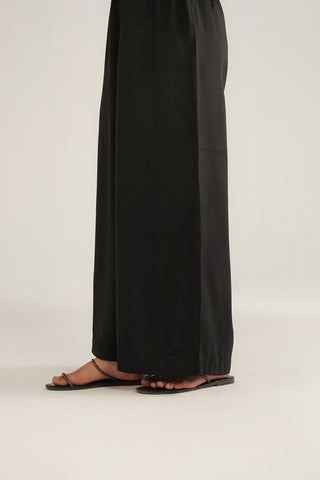 1 Piece Raw Silk Solid Wide Leg Bottoms (FA0011)
