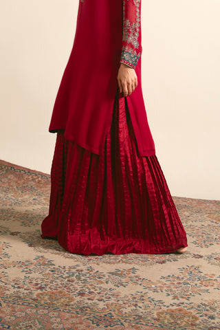 1 Piece  Silk Solid Sharara (FB0001)
