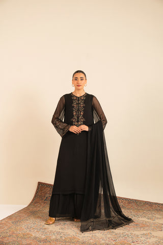 1 Piece  Silk Solid Sharara (FB0002)
