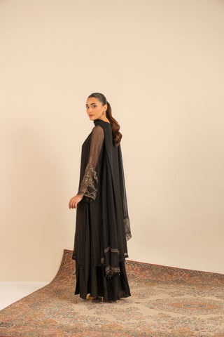 1 Piece  Silk Solid Sharara (FB0002)