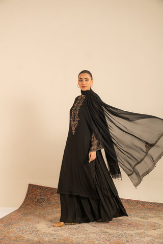 1 Piece  Silk Solid Sharara (FB0002)