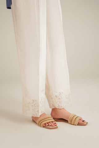 1 Piece Raw Slik Embroidered Bottom (FB0006)